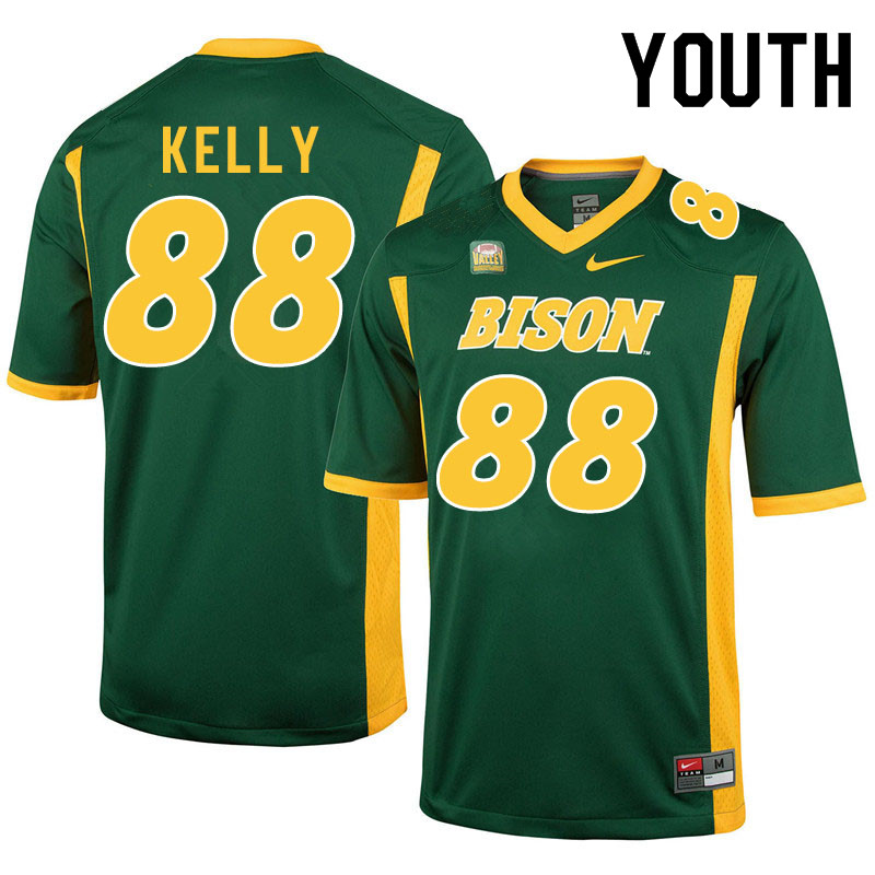 Youth #88 Justice Kelly North Dakota State Bison College Football Jerseys Sale-Green - Click Image to Close
